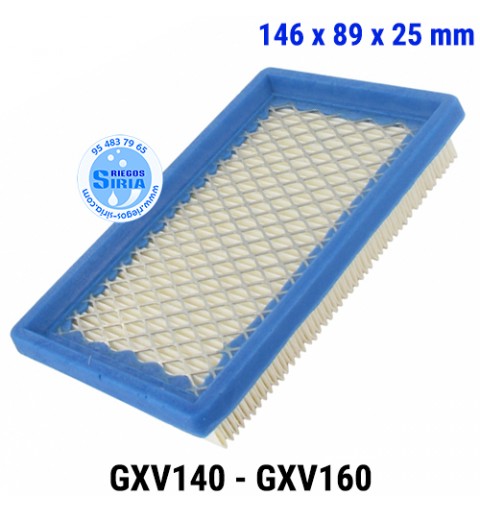Filtro Aire compatible GXV140 GXV160 146x89x25mm 000083