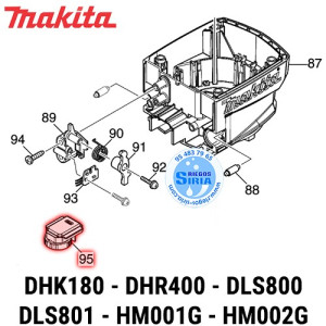 Circuito Dial Original DHK180 DHR400 DLS800 DLS801 HM001G HM002G 620796-3