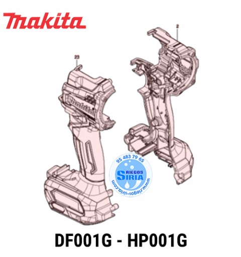 Set Carcasa Motor Original DF001G HP001G 183N73-3