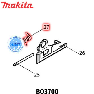 Muelle 4 Original Makita BO3700 231647-1