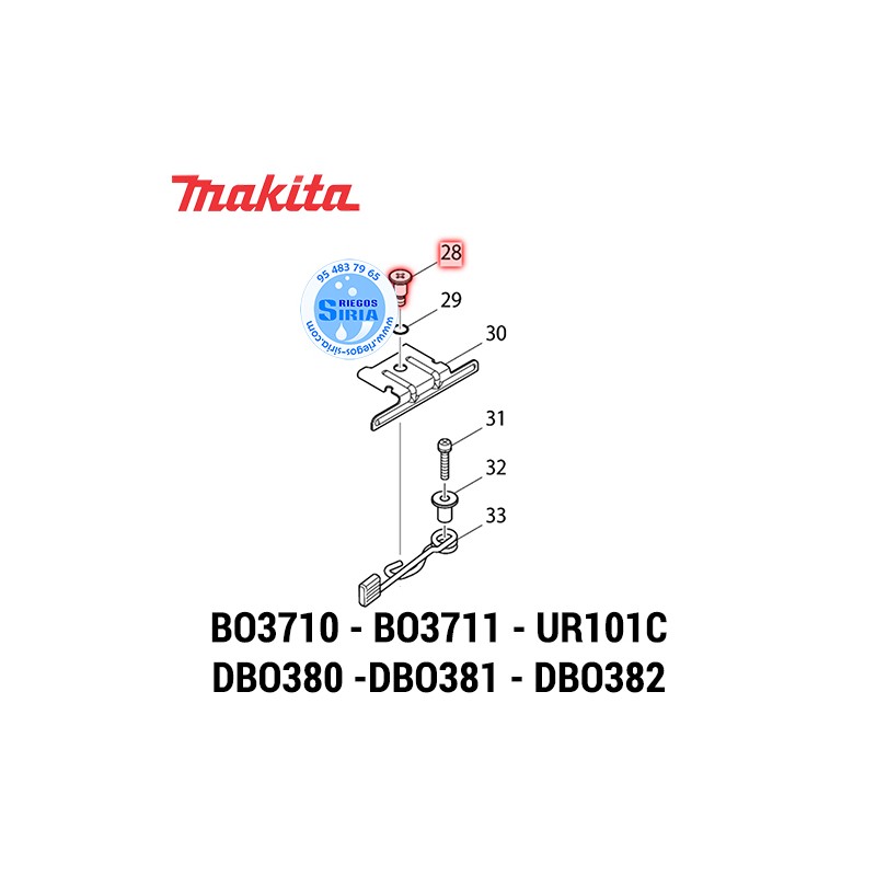 Tornillo Original Makita 266511-7 266511-7
