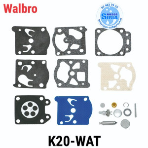 Kit Reparación Carburador compatible Walbro K20 WAT 020602