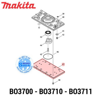 Base de Goma CPL. Original BO3700 BO3710 BO3711 140146-1
