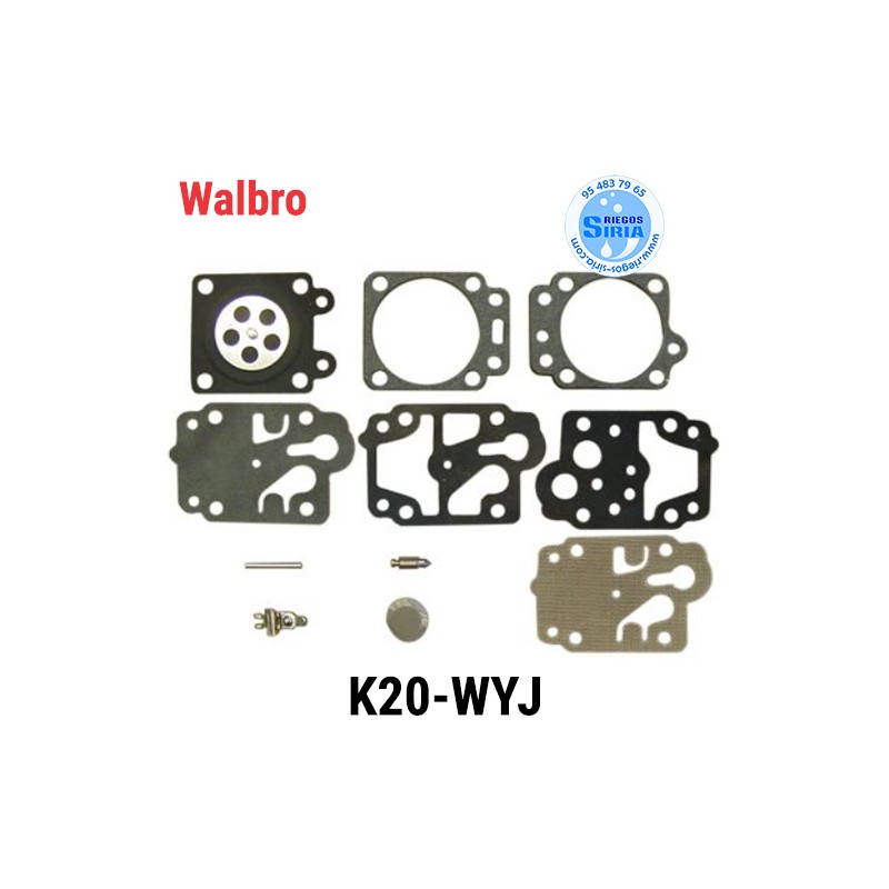 Kit Reparación Carburador Compatible Walbro K20 WYJ 021094