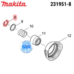 Anillo Cierre 11 Original Makita 231951-8 231951-8