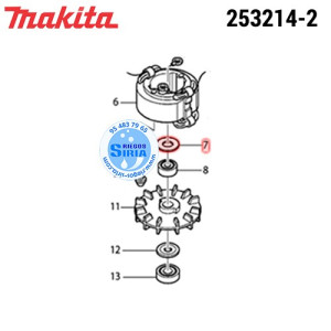 Arandela Plana 9* Original Makita 253214-2 253214-2