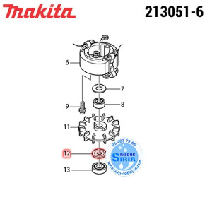 Junta Antipolvo 10 Original Makita 213051-6 213051-6