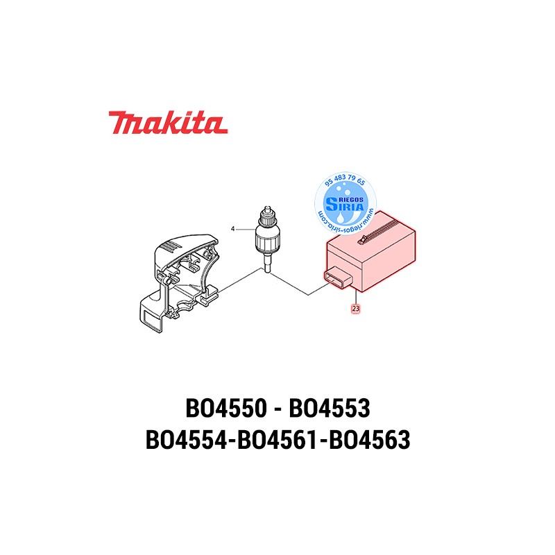 Bolsa de Polvo Original Makita BO4553 166027-1