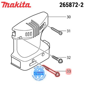 Tornillo 4x50* Original Makita 265872-2 265872-2