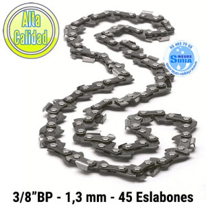 Cadena Motosierra 3/8" BP 1,3mm 45 Eslabones 120120