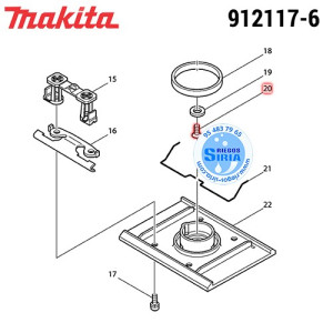 Tornillo M4x12* Original Makita 912117-6 912117-6