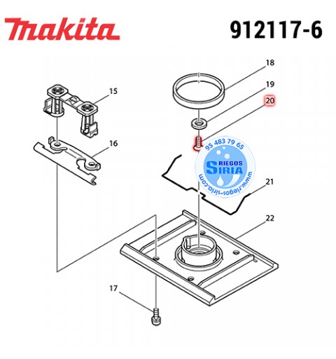 Tornillo M4x12* Original Makita 912117-6 912117-6