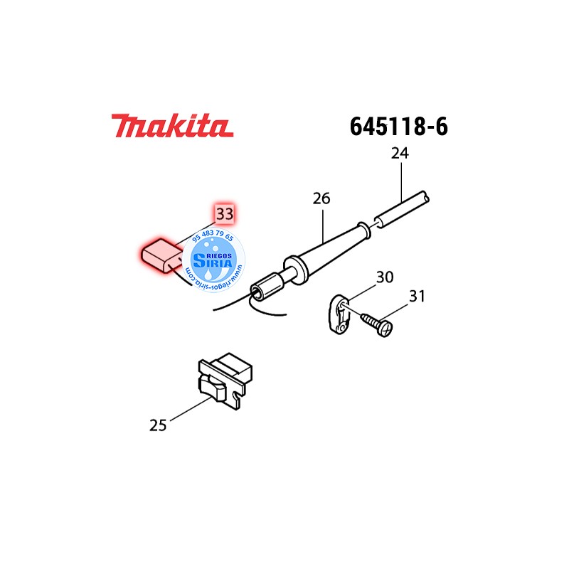 Condensador 0,1UF Original Makita 645118-6 645118-6