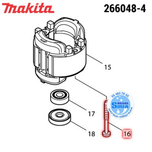 Tornillo RP 4x12 Original Makita 266020-6 266020-6