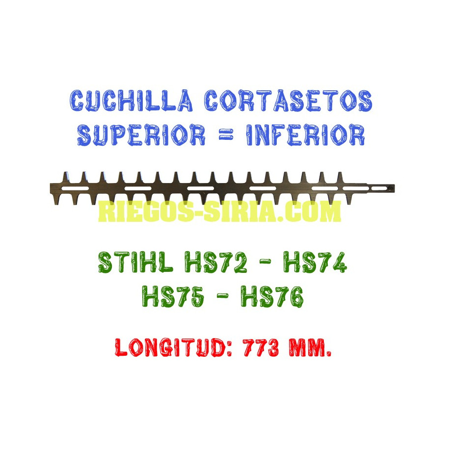 Cuchilla cortasetos Stihl HS72 HS74 HS75 HS76 140017