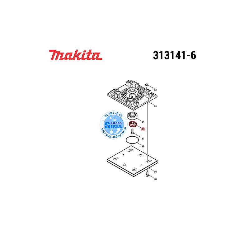 Contrapesor Original Makita 313141-6 313141-6