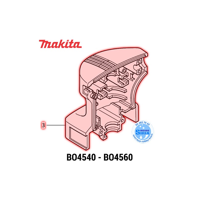 Conjunto Carcasa Original Makita BO4540 BO4560 182630-0