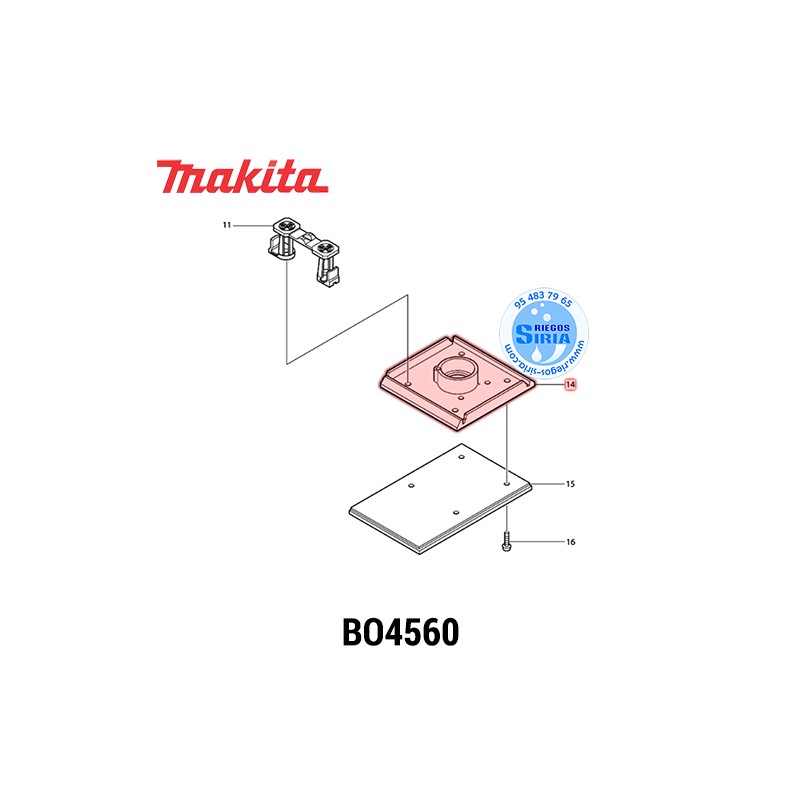 Base Original Makita BO4560 152336-4