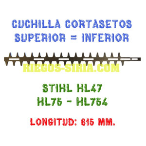 Cuchilla cortasetos Stihl HL47 HL75 HL754 140011