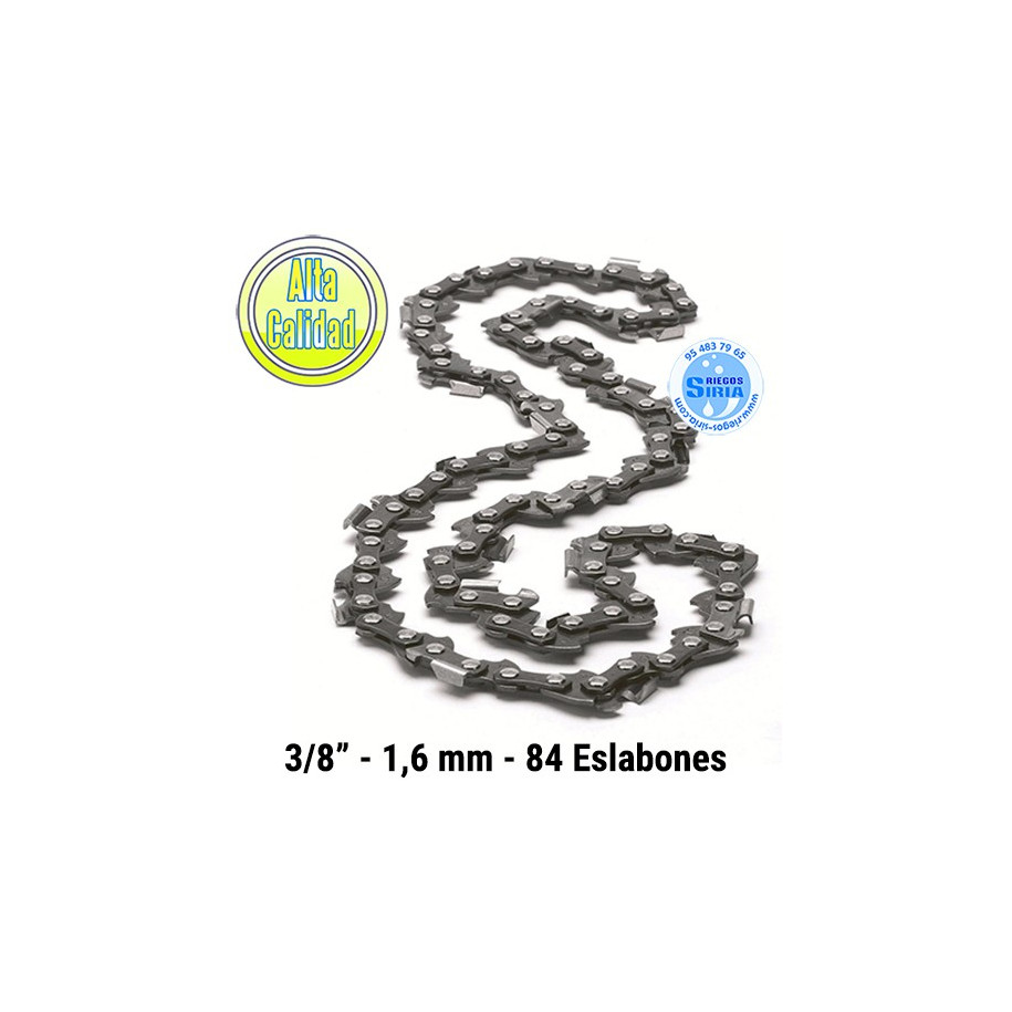 Cadena Motosierra 3/8" 1,6mm 84 Eslabones 120143