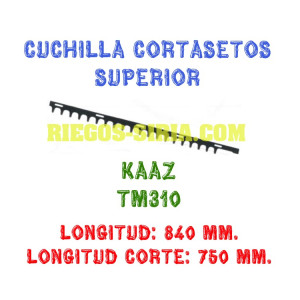 Cuchilla cortasetos superior Kaaz TM310 140007