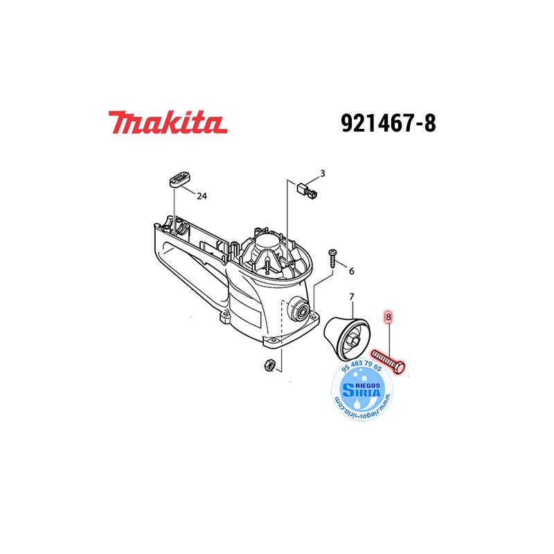 Tornillo M8x45 Original Makita 921467-8 921467-8