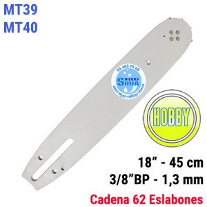 Espada Hobby 3/8" BP 1,3mm 45cm adap MT39 MT40 120047