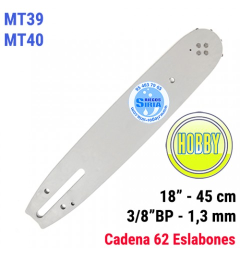 Espada Hobby 3/8"BP 1,3mm 45cm adap MT39 MT40 120047