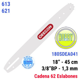 Espada Oregon 180SDEA041 3/8"BP 1,3mm 45cm Solo 613 621 120648