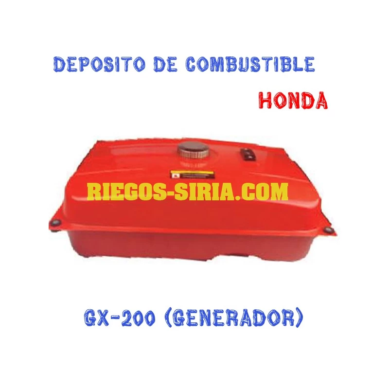 Depósito de combustible adaptable GX200 Generador 000261