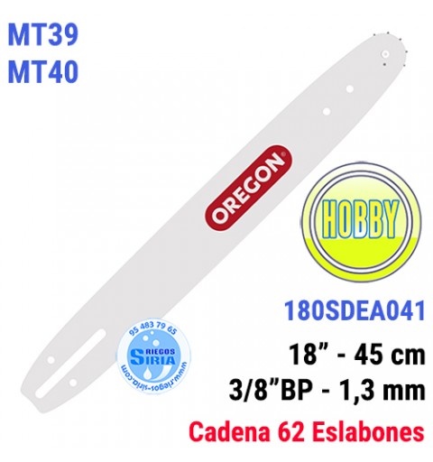 Espada Oregon 180SDEA041 3/8"BP 1,3mm 45cm Active MT39 MT40 120648