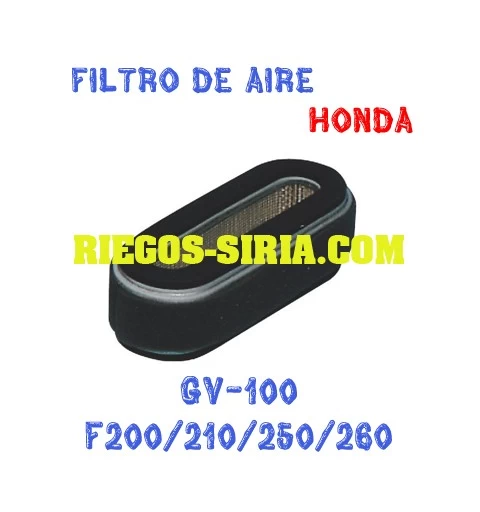 Filtro de aire adaptable GV100 F200 F210 F250 F260 000181