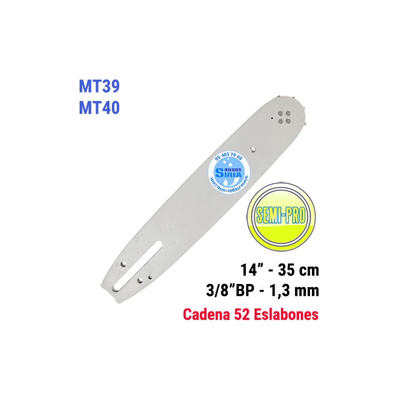 Espada SemiPro 3/8"BP 1,3mm 35cm adap MT39 MT40 120594