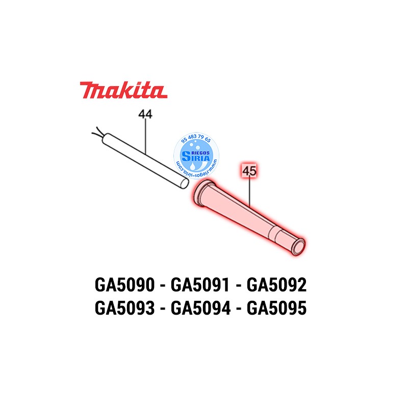 Protector de Cable Original Makita GA5090 GA5091 GA5092 GA5093 GA5094 GA5095 682117-7
