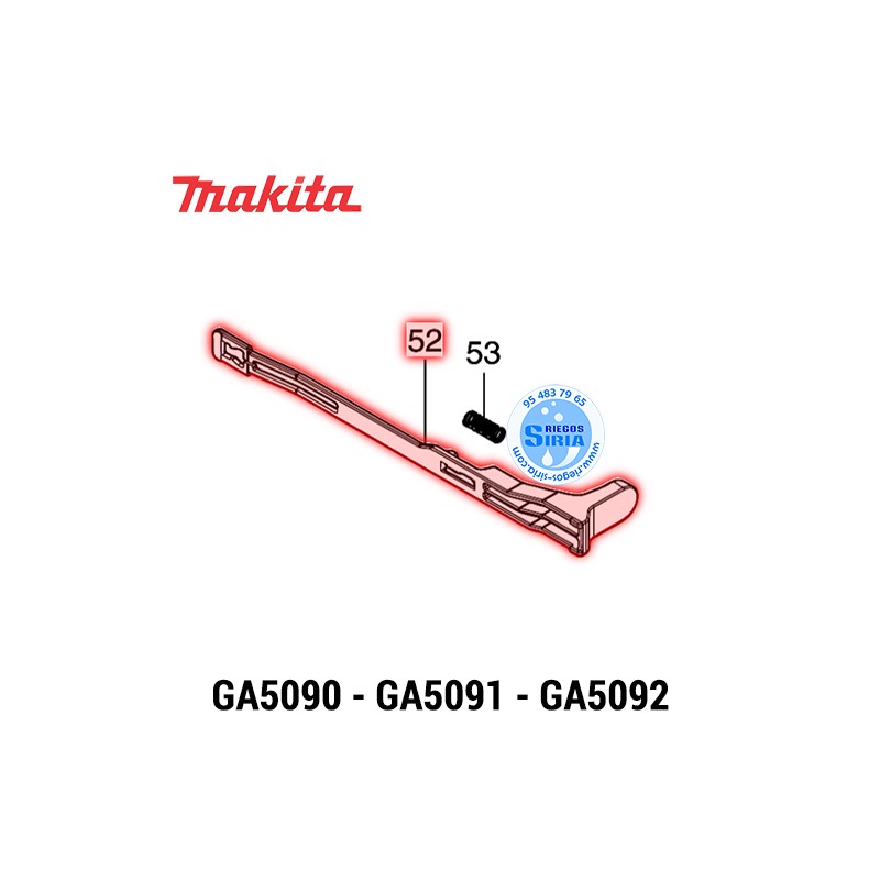 Palanca del Interruptor Original Makita GA5090 GA5091 GA5092 413C03-7
