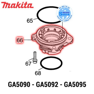 Caja de Rodamiento A Original Makita GA5090 GA5092 GA5095 312C10-6