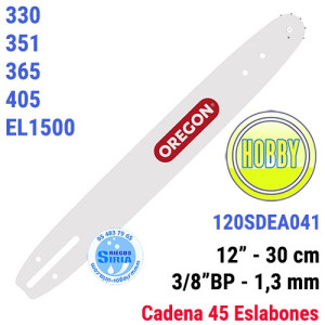 Espada Oregon 120SDEA041 3/8"BP 1,3mm 30cm Partner 330 351 365 405 EL1500 120596