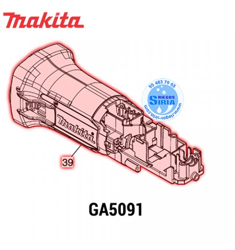 Carcasa Motor B Original Makita GA5091 413C01-1