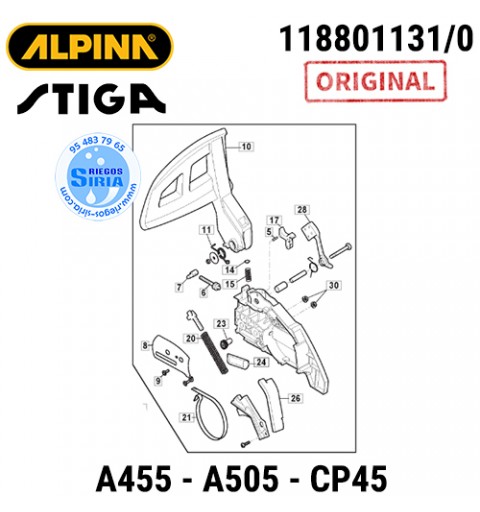 Tapa Cadena Original A455 A505 CP45 160292