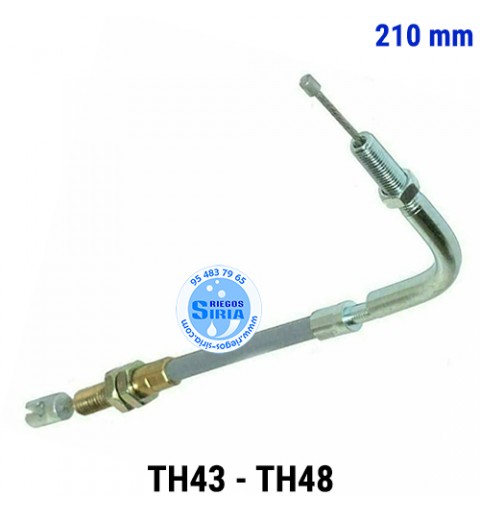 Cable Acelerador compatible TH43 TH48 210mm 060093