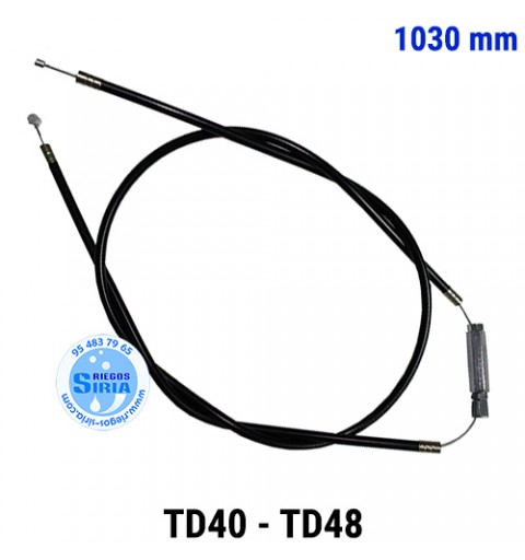 Cable Acelerador compatible TD40 TD48 1030mm 060096