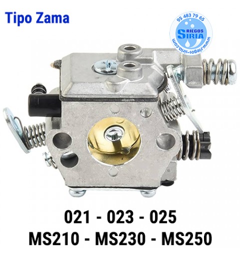 Carburador tipo Zama compatible 021 023 025 MS210 MS230 MS250 020075
