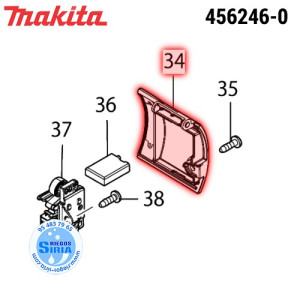 Tapa Porta Escobillas R Original Makita 456246-0 456246-0