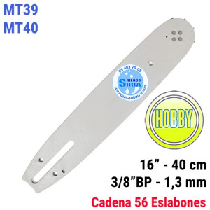 Espada Hobby 3/8"BP 1,3mm 40cm adap MT39 MT40 120046