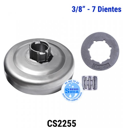 Piñón Cadena 3/8" 7 Dientes Corona Recambiable compatible CS2255 120294