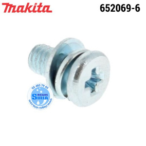 Tornillo Cabeza Plana M3x6 Original Makita 652069-6 625069-6