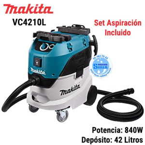 VC4210LX Makita ASPIRADOR 1200W Automático 42 Litros