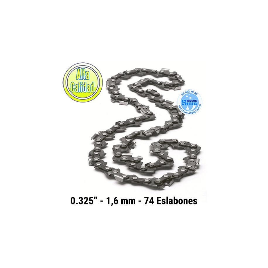 Cadena Motosierra 0.325" 1,6mm 74 Eslabones 120158