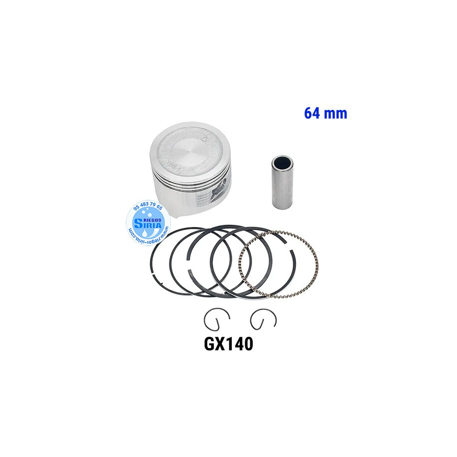 Pistón Completo compatible GX140 64mm 000272