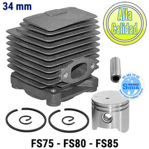 Cilindro Completo compatible FS75 FS80 FS85 34mm 020360